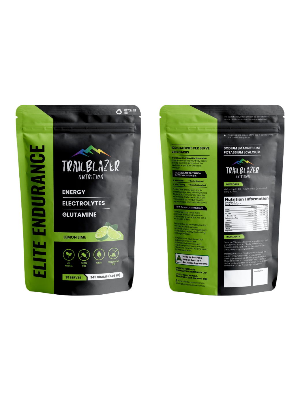 Elite Endurance Lemon Lime