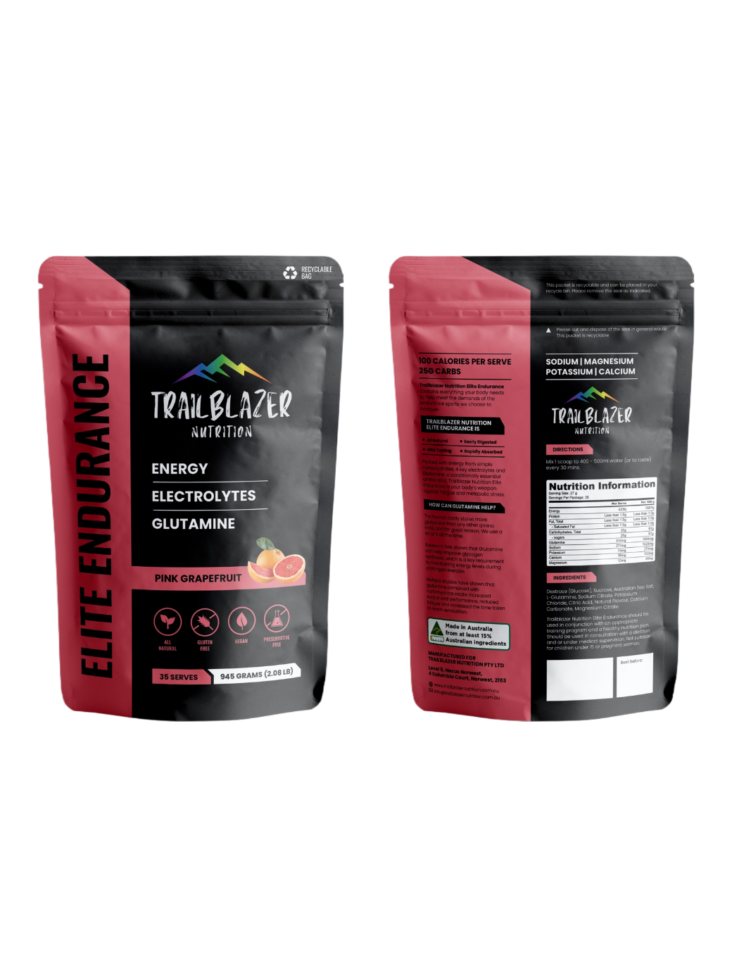 Elite Endurance Pink Grapefruit